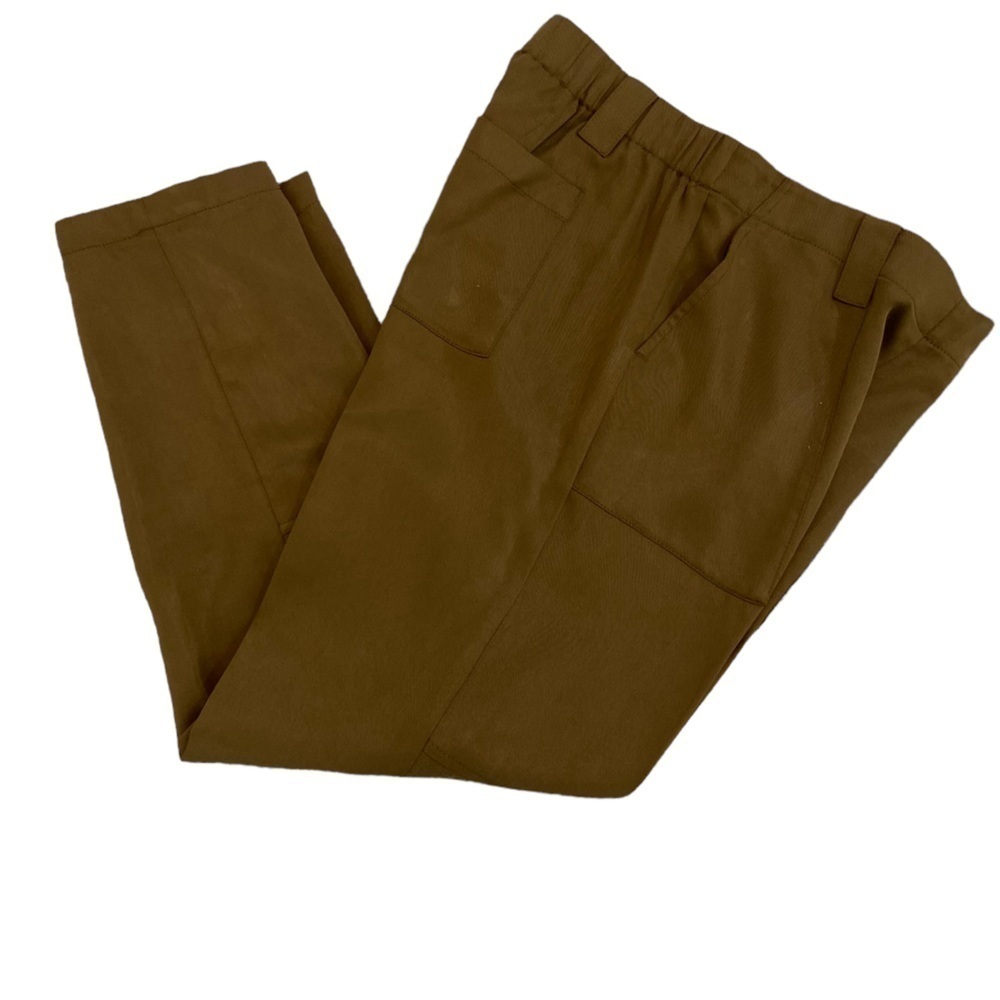 Banana Republic 100% lyocell casual pants belt loops caramel big pockets small